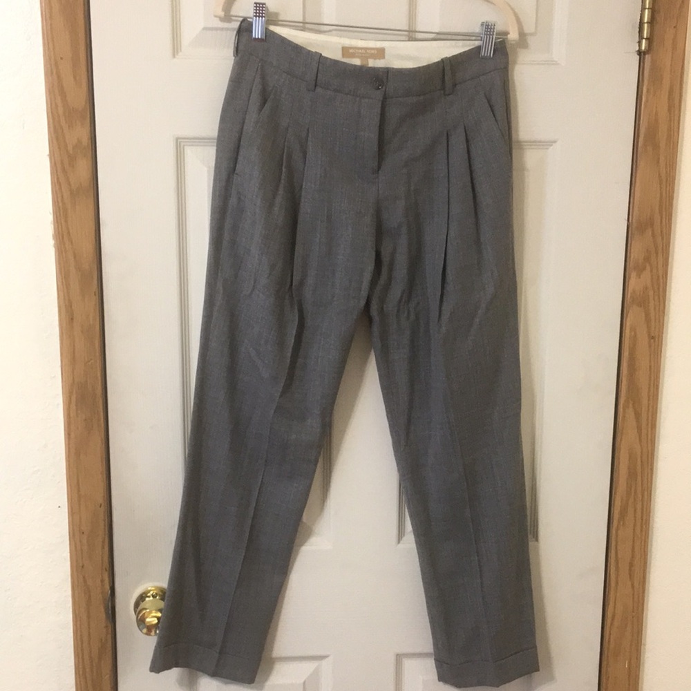 MICHAEL KORS Virgin Wool Straight Leg Pants Size US 2